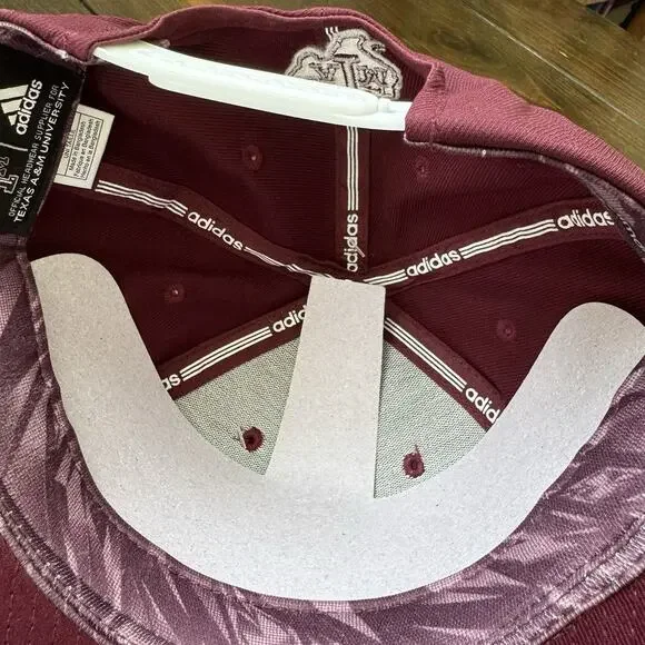 Texas A&M Aggies Hat Adidas Climalite Trucker Snapback Pink Adidas Logo NWT‎ - Picture 8 of 12